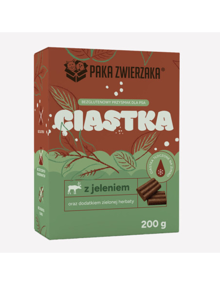 Paka Zwierzaka - Jeleń z zieloną herbatą 200g