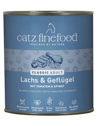 Catz Finefood Classic N.05 Łosoś i drób 800g