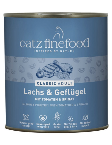 Catz Finefood Classic N.05 Łosoś i drób 800g