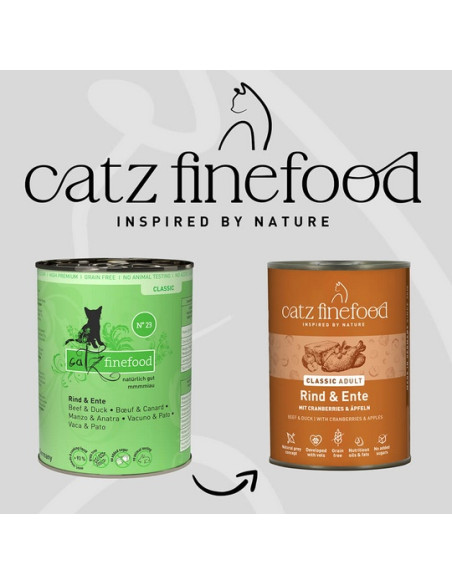 Catz Finefood Classic N.23 Wołowina i kaczka 400g