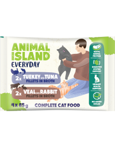 Animal Island Everyday 4 pack - Indyk i tuńczyk oraz...