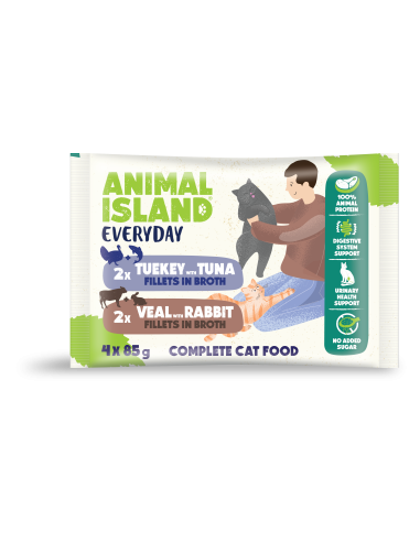 Animal Island Everyday 4 pack - Indyk i tuńczyk...