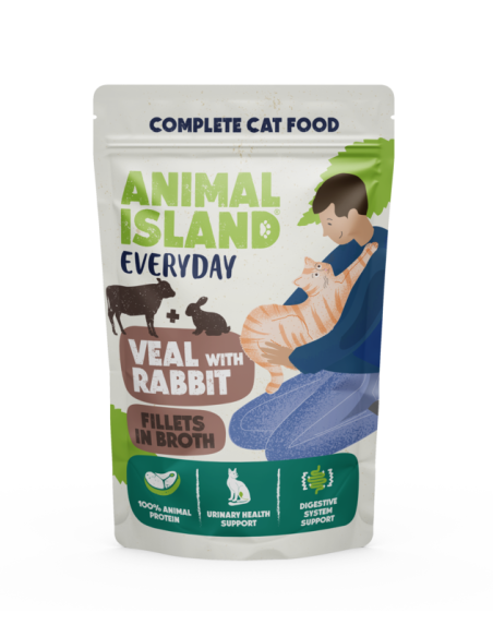 Animal Island Everyday - Cielęcina i królik w sosie 85g