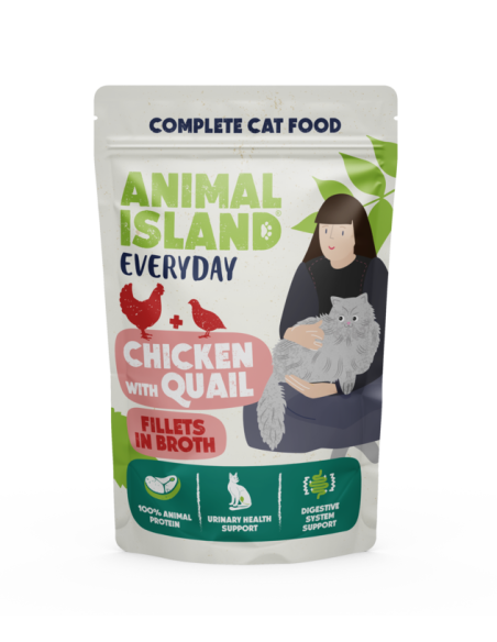 Animal Island Everyday - Kurczak i przepiórka w sosie 85g