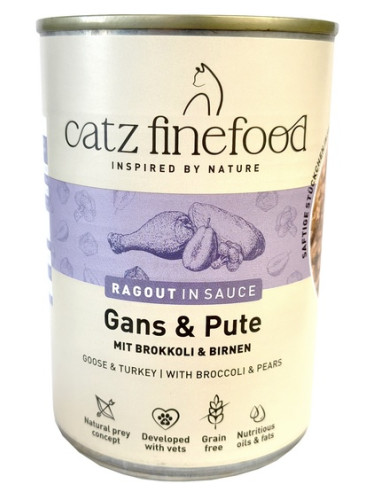 Catz Finefood Ragout N.603 Gęś i Indyk 380g
