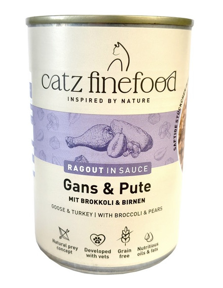Catz Finefood Ragout N.603 Gęś i Indyk 380g