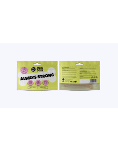 John Dog Always Strong - Kość do żucia z gęsią 12 cm