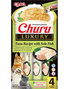 Inaba Cat Churu Luxury - Tuna with Sole Fish 4x14g
