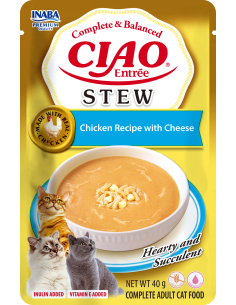 Inaba Cat Ciao Entrée Stew - Chicken Recipe with Cheese 40g