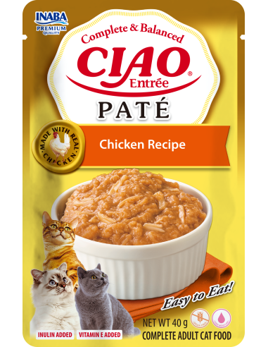 Inaba Cat Ciao Entrée Pate - Chicken Recipe 40g