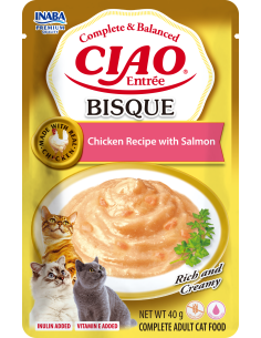 Inaba Cat Ciao Entrée Bisque - Chicken Recipe with Salmon...