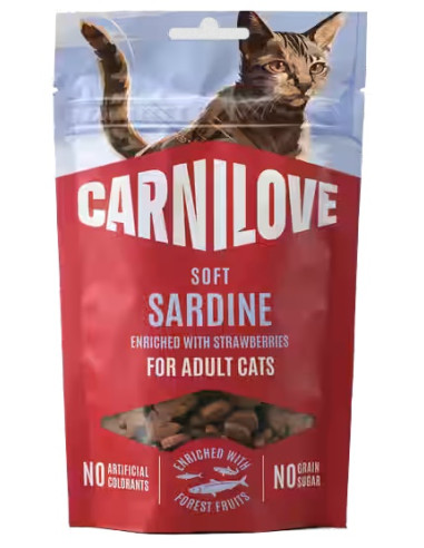 Carnilove Cat Soft Snack - Sardynka z truskawką...