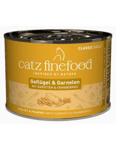 Catz Finefood Classic N.17 Drób i krewetki 200g
