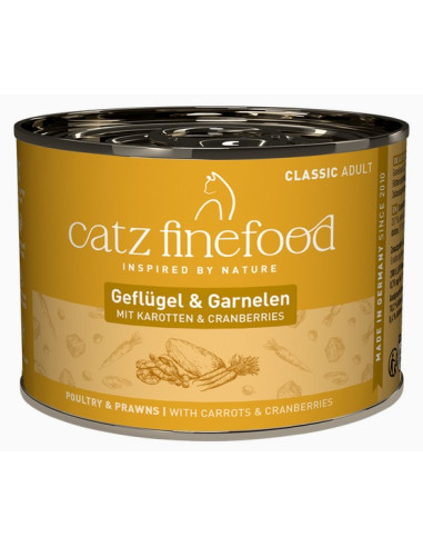 Catz Finefood Classic N.17 Drób i krewetki 200g