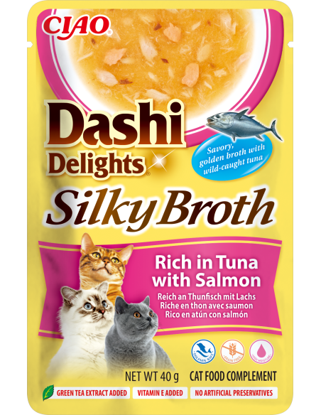 Inaba Cat Dashi Delights Silky Broth - Tuna & Salmon 40g