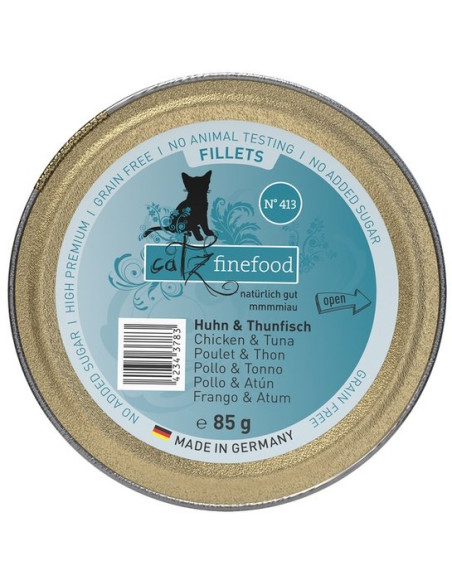 Catz Finefood Filety N. 413 Kurczak Tuńczyk tacka 85g