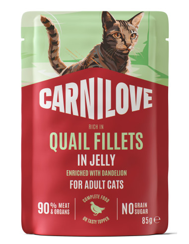 Carnilove Cat Jelly Quail - Przepiórka z...