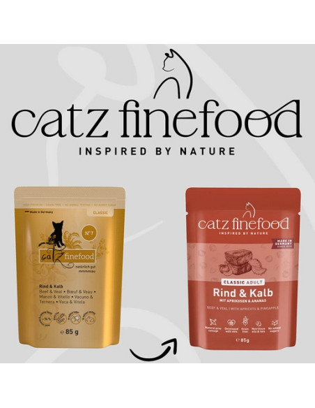 Catz Finefood Classic N.07 Wołowina i cielęcina 85g