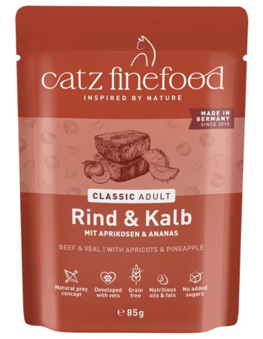 Catz Finefood Classic N.07 Wołowina i cielęcina...