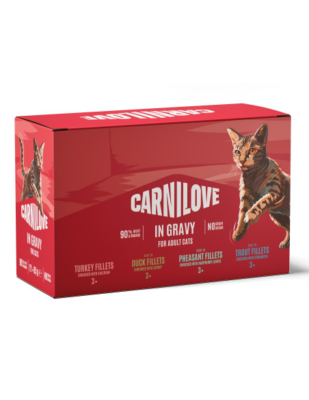 Carnilove Multipack Gravy filety w sosie 12x85g