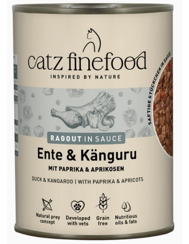 Catz Finefood Ragout N.607 Kaczka i Kangur 380g