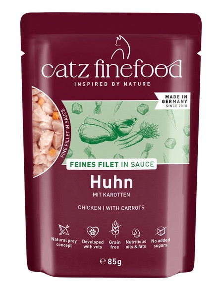 Catz Finefood Feines Filet In Sauce Kurczak i marchew 85g