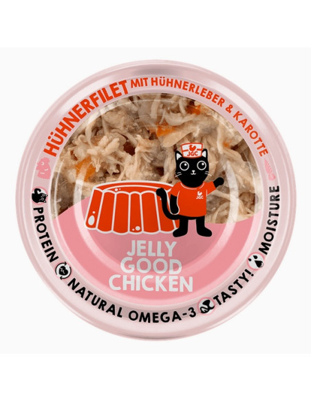 Lucky Lou Extrafood Kurczak i wątróbka z kurczaka w galaretce puszka 70g