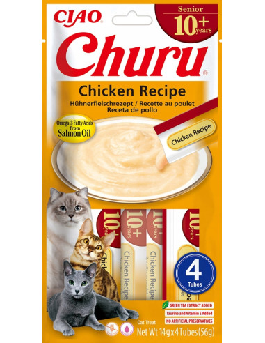 Inaba Cat Churu for Senior - Kurczak 4x14g (56g)
