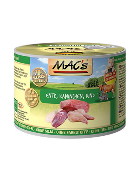 MAC's Cat Kaczka, królik i wołowina 200g