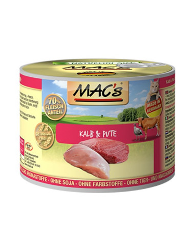 MAC's Cat Cielęcina i indyk 200g