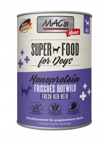 MAC's Dog MONO Monoprotein Jeleń 400g