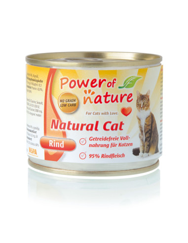 Power of Nature Natural Cat Rind - Wołowina 200g