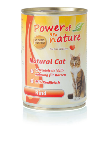 Power of Nature Natural Cat Rind - Wołowina 400g