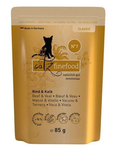 Catz Finefood Classic N.07 Wołowina i cielęcina 85g