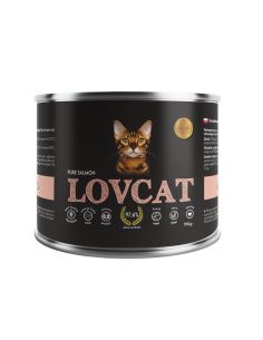 LOVCAT Pure Salmon Łosoś 190g